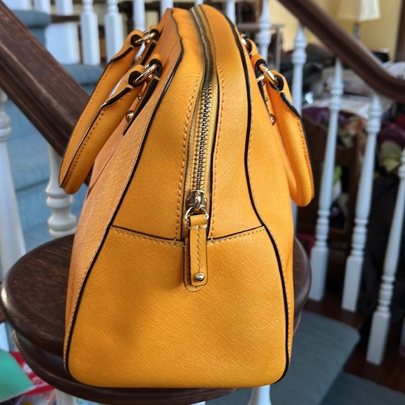 Michael Kors   Satchel,  Crossbody bag & wallet leather Vibrant goldenrod color - Picture 8 of 16